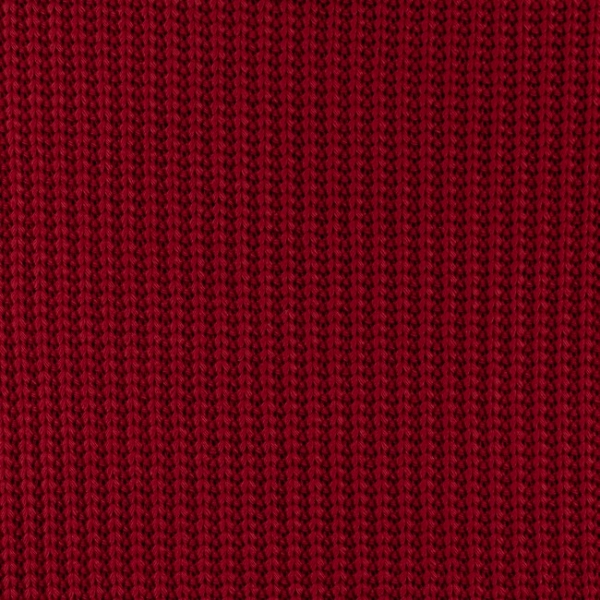 Schwerer Baumwoll Strick Rot